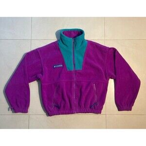 Purple And Teal Columbia Jacket Girls Size 10/12